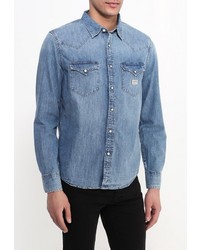 Мужская синяя джинсовая рубашка от Denim &amp; Supply Ralph Lauren