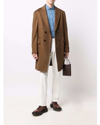 Мужская синяя джинсовая рубашка от Xacus