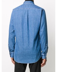 Мужская синяя джинсовая рубашка от DSQUARED2