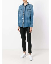 Женская синяя джинсовая рубашка от Current/Elliott