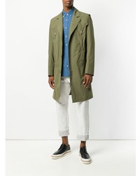 Мужская синяя джинсовая рубашка от Loewe