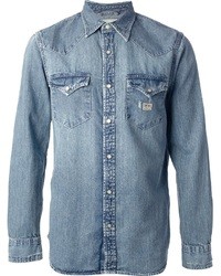 Мужская синяя джинсовая рубашка от Denim & Supply Ralph Lauren