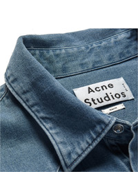 Мужская синяя джинсовая рубашка от Acne Studios