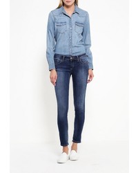 Женская синяя джинсовая рубашка от Gap