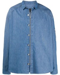 Мужская синяя джинсовая рубашка от Juun.J