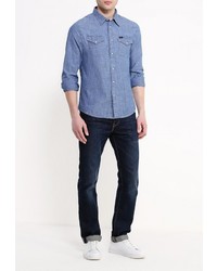 Мужская синяя джинсовая рубашка от Lee