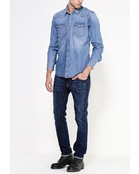 Мужская синяя джинсовая рубашка от Levi's