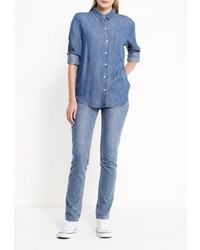 Женская синяя джинсовая рубашка от Levi's