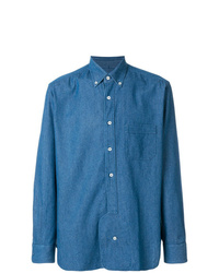 Мужская синяя джинсовая рубашка от Loewe