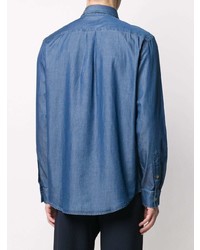 Мужская синяя джинсовая рубашка от Paul Smith