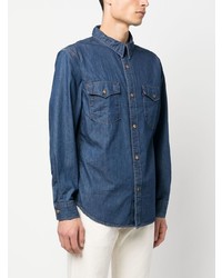 Мужская синяя джинсовая рубашка от Levi's