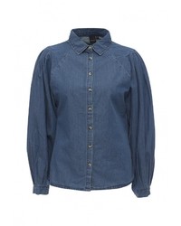 Женская синяя джинсовая рубашка от LOST INK