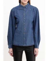 Женская синяя джинсовая рубашка от LOST INK