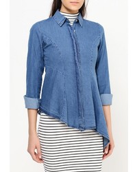 Женская синяя джинсовая рубашка от LOST INK