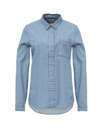 Женская синяя джинсовая рубашка от Mustang