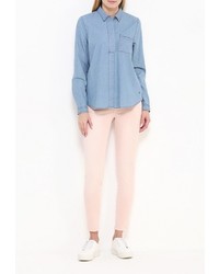 Женская синяя джинсовая рубашка от Mustang