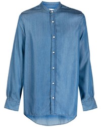 Мужская синяя джинсовая рубашка от Officine Generale
