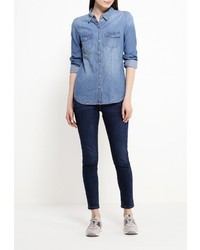 Женская синяя джинсовая рубашка от Only
