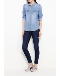 Женская синяя джинсовая рубашка от Only