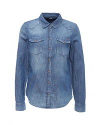 Женская синяя джинсовая рубашка от Only