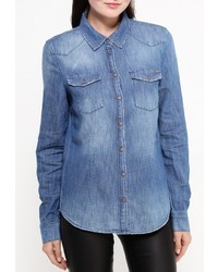 Женская синяя джинсовая рубашка от Only