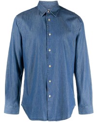 Мужская синяя джинсовая рубашка от Paul Smith