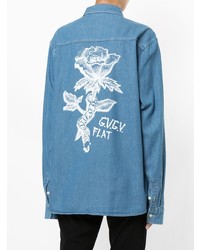 Женская синяя джинсовая рубашка от G.V.G.V.Flat