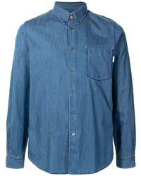 Мужская синяя джинсовая рубашка от PS Paul Smith