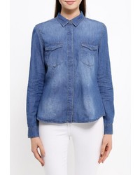 Женская синяя джинсовая рубашка от Sela