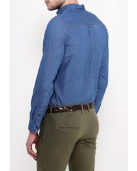 Мужская синяя джинсовая рубашка от Selected Homme