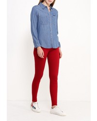 Женская синяя джинсовая рубашка от SPRINGFIELD