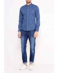 Мужская синяя джинсовая рубашка от SPRINGFIELD