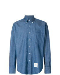 Мужская синяя джинсовая рубашка от Thom Browne