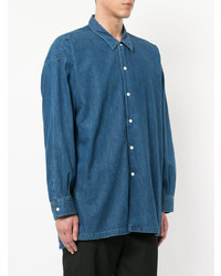 Мужская синяя джинсовая рубашка от Monkey Time