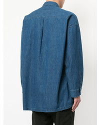 Мужская синяя джинсовая рубашка от Monkey Time