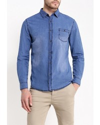 Мужская синяя джинсовая рубашка от Tony Backer