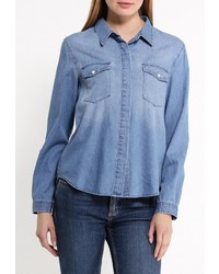Женская синяя джинсовая рубашка от Volcom