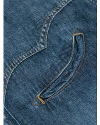 Мужская синяя джинсовая рубашка от Saint Laurent