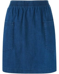 Синяя джинсовая юбка-карандаш от A.P.C.