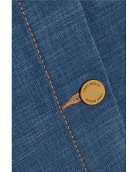 Синяя джинсовая юбка-карандаш от Tory Burch