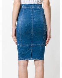 Синяя джинсовая юбка-миди от Murmur