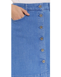Синяя джинсовая юбка на пуговицах от Stella McCartney