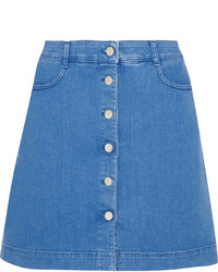 Синяя джинсовая юбка на пуговицах от Stella McCartney