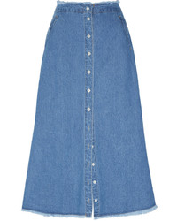 Синяя джинсовая юбка на пуговицах от SteveJ & YoniP