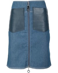 Синяя джинсовая юбка от Edun