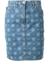 Синяя джинсовая юбка от Love Moschino