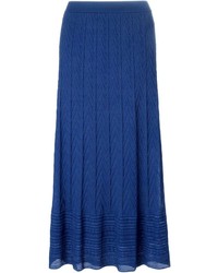 Синяя длинная юбка со складками от M Missoni