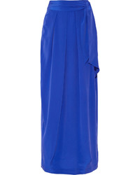 Синяя длинная юбка