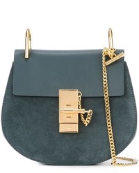 Женская синяя замшевая сумка от Chloé