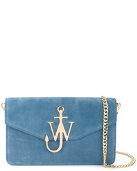 Женская синяя замшевая сумка от J.W.Anderson